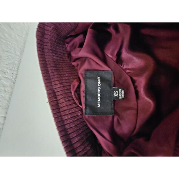 Women's Members Only Satin Cafe Racer Satin Bomber Jacket Size XS - Picture 12 of 12